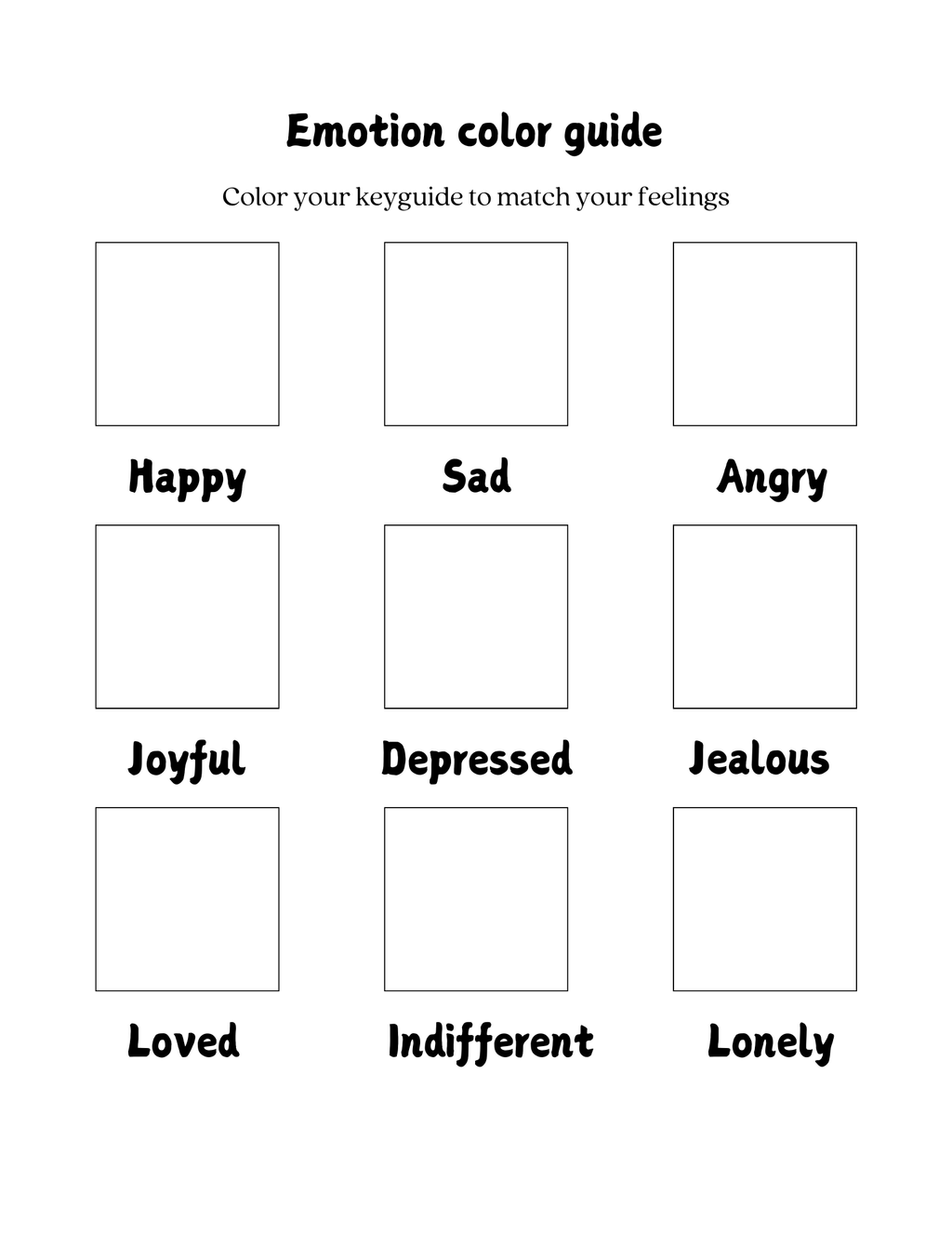 Color Your Emotions
